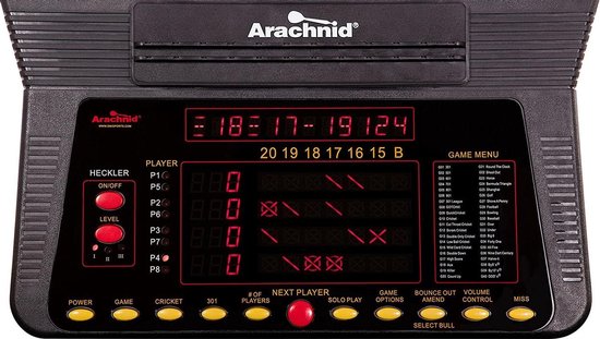 ARACHNID CRICKET PRO 800 - Fléchettes