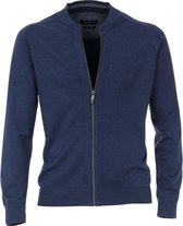 Casa Moda - Vest Zip Blauw - Maat 5XL - Regular-fit