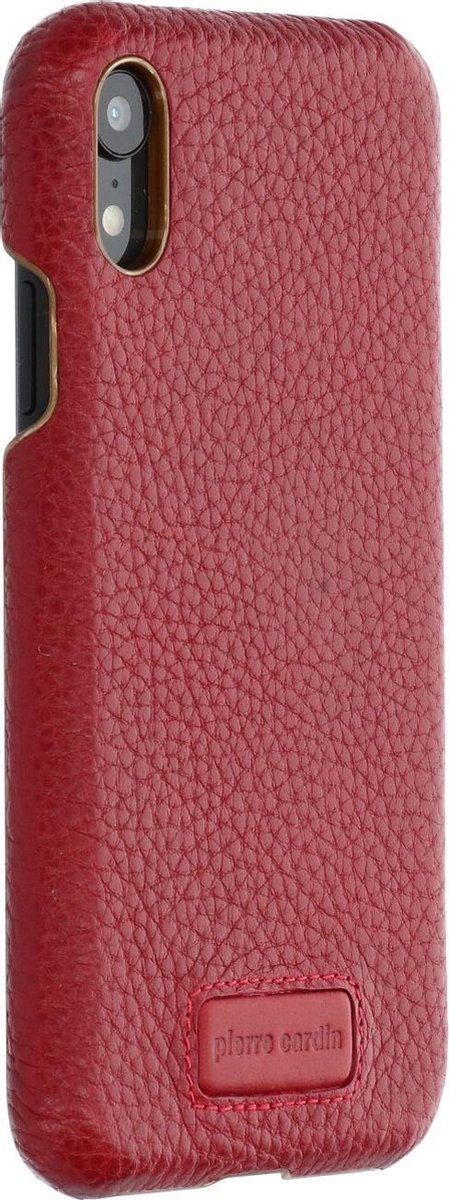 Rood hoesje van Pierre Cardin - Backcover - Stijlvol - Leer - voor iPhone XR - Luxe cover