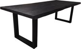 Teakea - Ultimo Live-edge dining table 160x90 - top 5 - Black