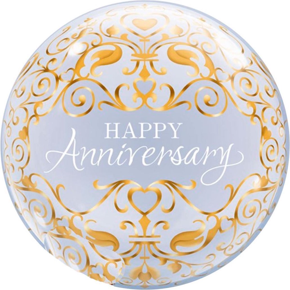 Folat Ballon Happy Anniversary Bubbles Cm Latex Goud Bol Com