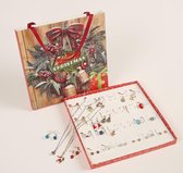 24 in 1 kerst geschenkdoos ketting Oorhaak Oorbellen creatief eenvoudige