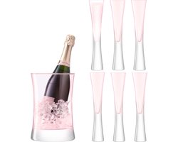 Set de service à Champagne LSA Moya Blush - Ensemble de 7 pièces