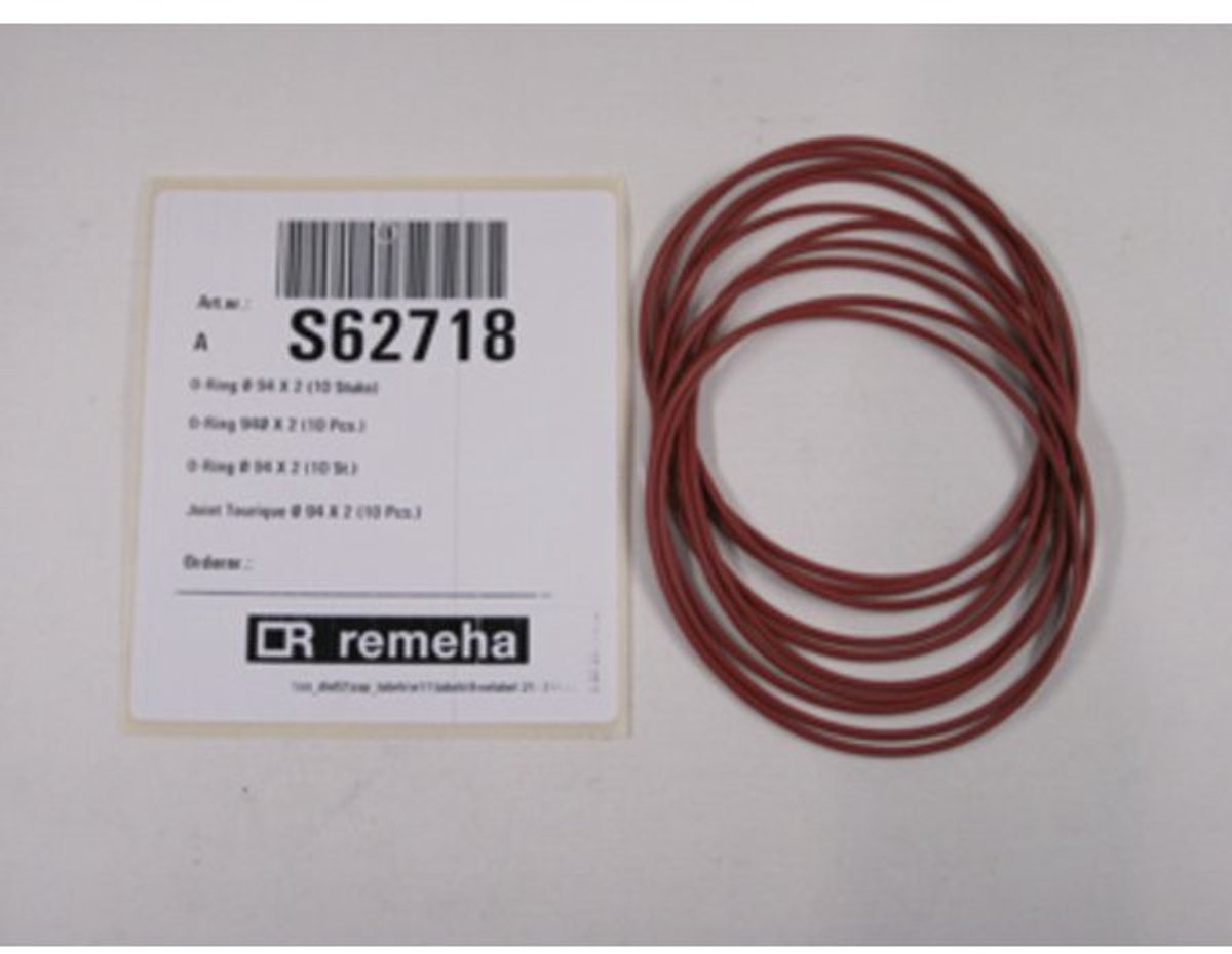 Remeha S62718 O-Ring Set 94 x 2 mm - 10 stuks - Geschikt voor Avanta, Avanta Plus en Avanta Exclusive