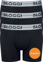 Sloggi Men GO Short - heren boxers (3-pack) - zwart -  Maat: M