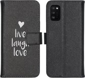 iMoshion Design Softcase Book Case Samsung Galaxy A41 hoesje - Live Laugh Love