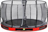 EXIT Elegant inground trampoline rond ø427cm - rood