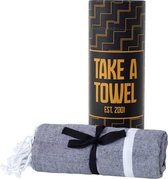 Take A Towel Hamamdoek zwart goud TAT 5-6
