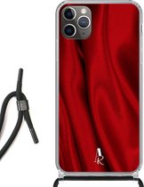 iPhone 11 Pro Max hoesje met koord - Crimson Satin