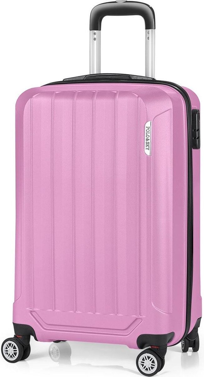 Bewustzijn Indrukwekkend tetraëder Spring Reiskoffer Handbagage | Roze | Lichtgewicht | 57 cm | bol.com