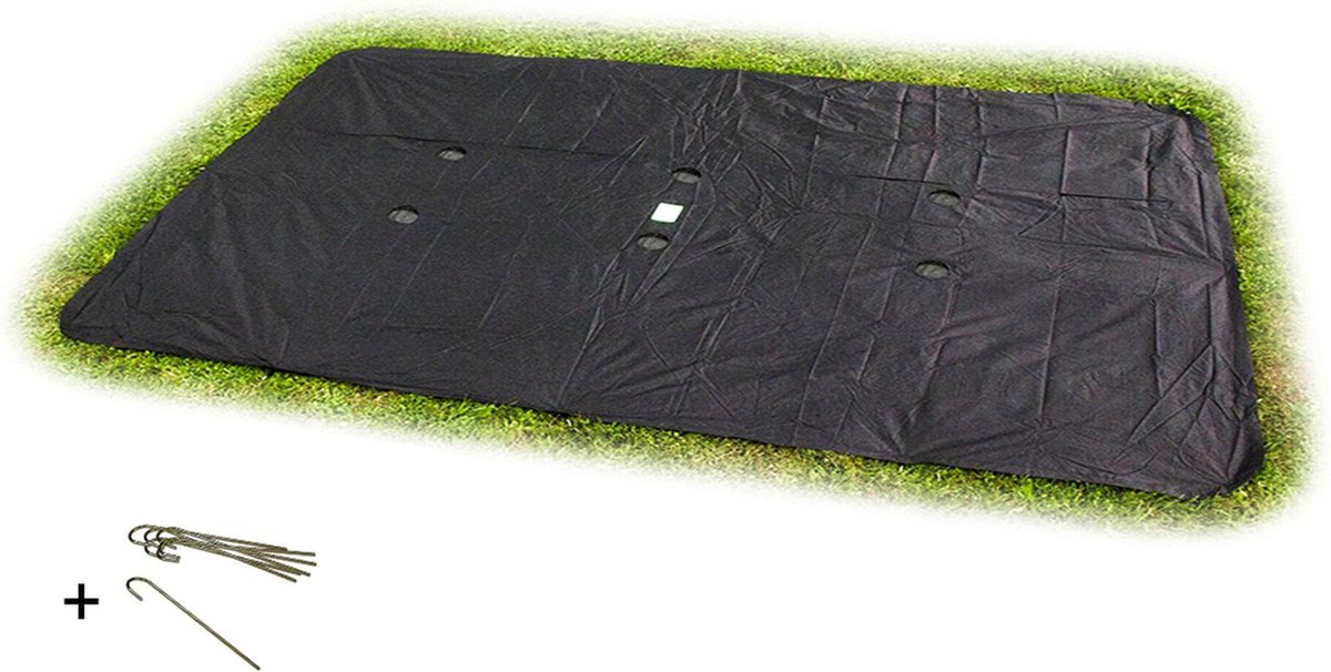 EXIT groundlevel trampoline afdekhoes rechthoekig 244x427cm