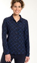 La Blouse Perfecte Checkered Travel - Blouse van Je m'appelle - Travel Quality materiaal: Stretch, kreukvrij, slijtvast, ademend en duurzaam.