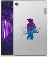 Hoesje Lenovo Tab M10 Plus Tablet Back Cover Merel met transparant zijkanten