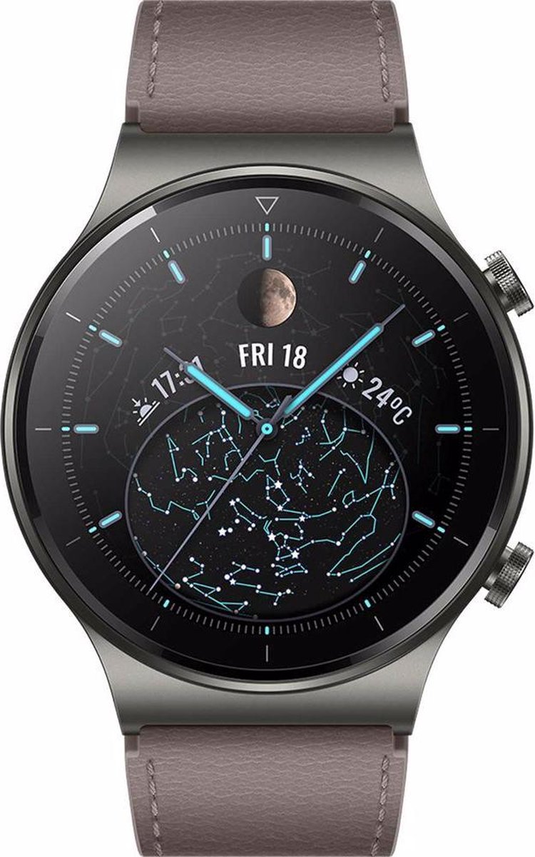 Huawei Watch GT 2 Pro - Smartwatch - 46 mm - 2 weken batterijduur - Grijs - Huawei