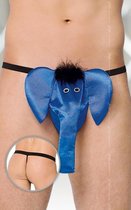 Softline Collection - Grappig olifanten string voor heren blauw S t/m L