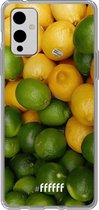 6F hoesje - geschikt voor OnePlus 9 -  Transparant TPU Case - Lemon & Lime #ffffff
