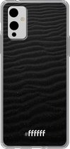 6F hoesje - geschikt voor OnePlus 9 -  Transparant TPU Case - Black Beach #ffffff