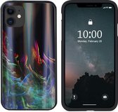 BackCover Aurora Glass - Telefoonhoesje - Hoesje voor Apple iPhone 11 (6.1) - Groen