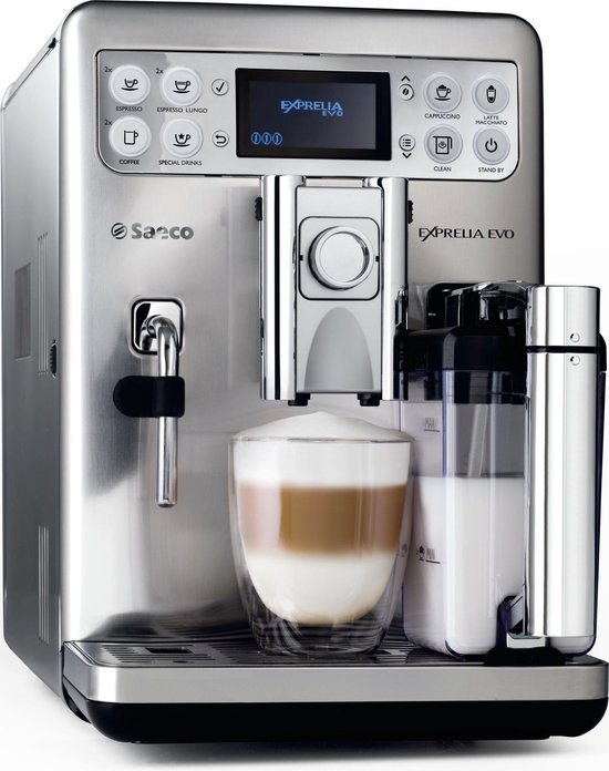 Saeco Exprelia Evo HD8858/01 - Volautomaat espressomachine - Zilver |  bol.com