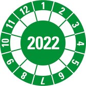 Jaarkeuringssticker, 40 mm, 10 stuks per kaart 2022