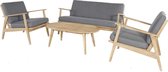 Cozy Garden loungeset Narvik bruin - 151x110x75 cm