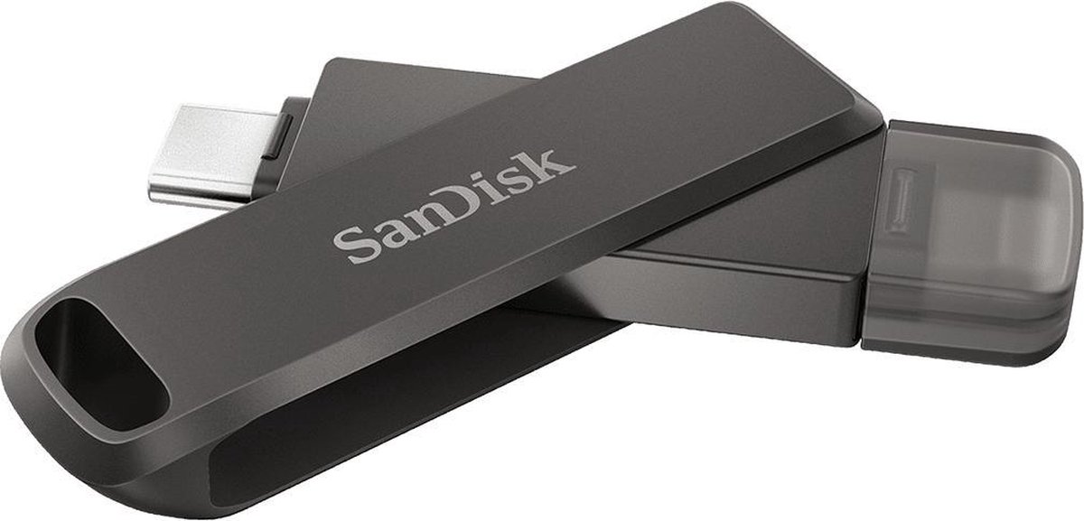 SanDisk iXpand Flash Drive Luxe 256GB Type-C + Lightning Connector