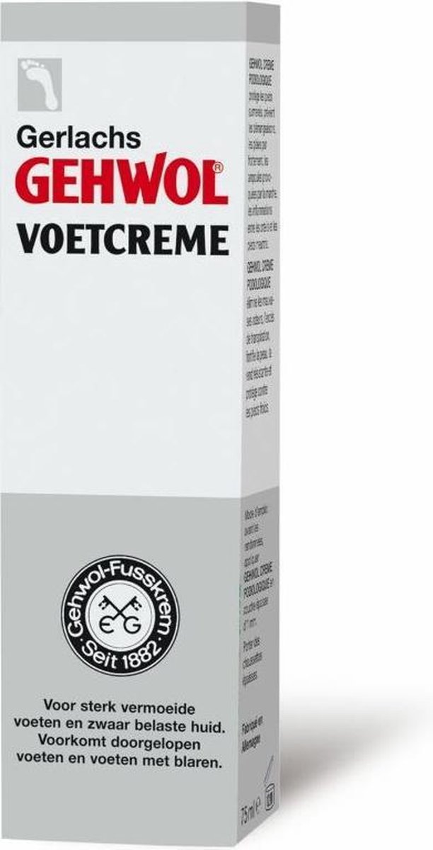 met de klok mee gevangenis doorgaan Gehwol Voetcrème - Voetcreme voor droge voeten - Voetverzorging - Tube 75ml  | bol.com