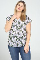 Paprika Dames Blouse met bladprint - Maat XXL (44)