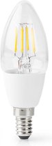 SmartLife Dimbare Filamentlamp | E14 | 400 lm | 5 W | Dimbaar Wit / Warm Wit | 2700 K | Glas | Energieklasse: A+ | Android & iOS | Wi-Fi