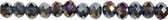 Facet kralen. blauw. afm 5x6 mm. gatgrootte 1 mm. 100 stuk/ 1 doos
