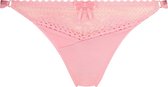 Hunkemöller Dames Lingerie String Malika  - Roze - maat L