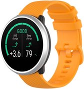 Siliconen Smartwatch bandje - Geschikt voor  Polar Unite siliconen bandje - oranje - Horlogeband / Polsband / Armband
