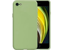 Hoesje - Geschikt voor Apple iPhone 8 - Sterk & Shockproof - Siliconen Case - Hoes Cover - Telefoonhoes - Groen