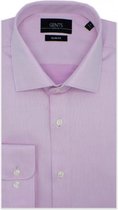 GENTS |  Overhemd Heren Volwassenen | Slim Fit | structuur roze Maat L 41/42