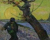 Vincent Van Gogh, De Zaaier 2, 1888 op canvas, afmetingen van dit schilderij zijn 45x100 cm
