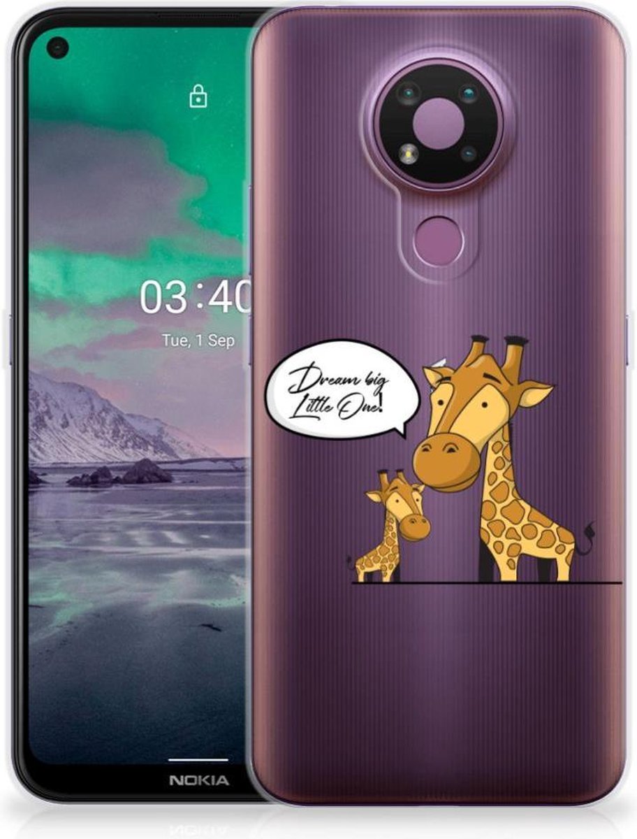 Nokia 3.4 Telefoonhoesje met Naam Giraffe