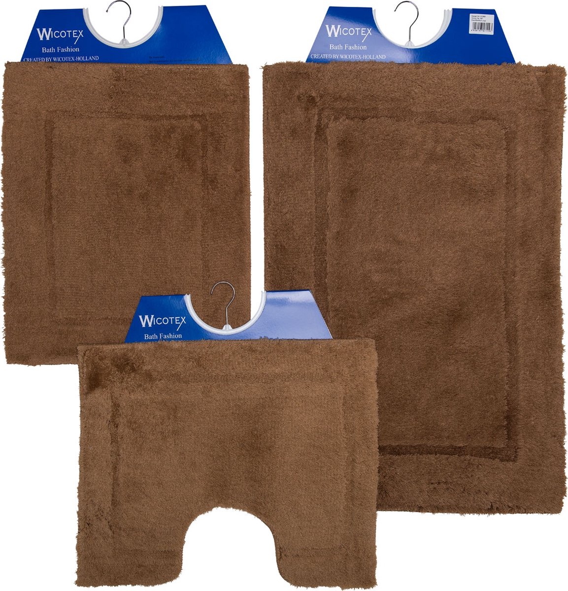 Toiletmat 50x60 cm. Acryl uni taupe 3891-197
