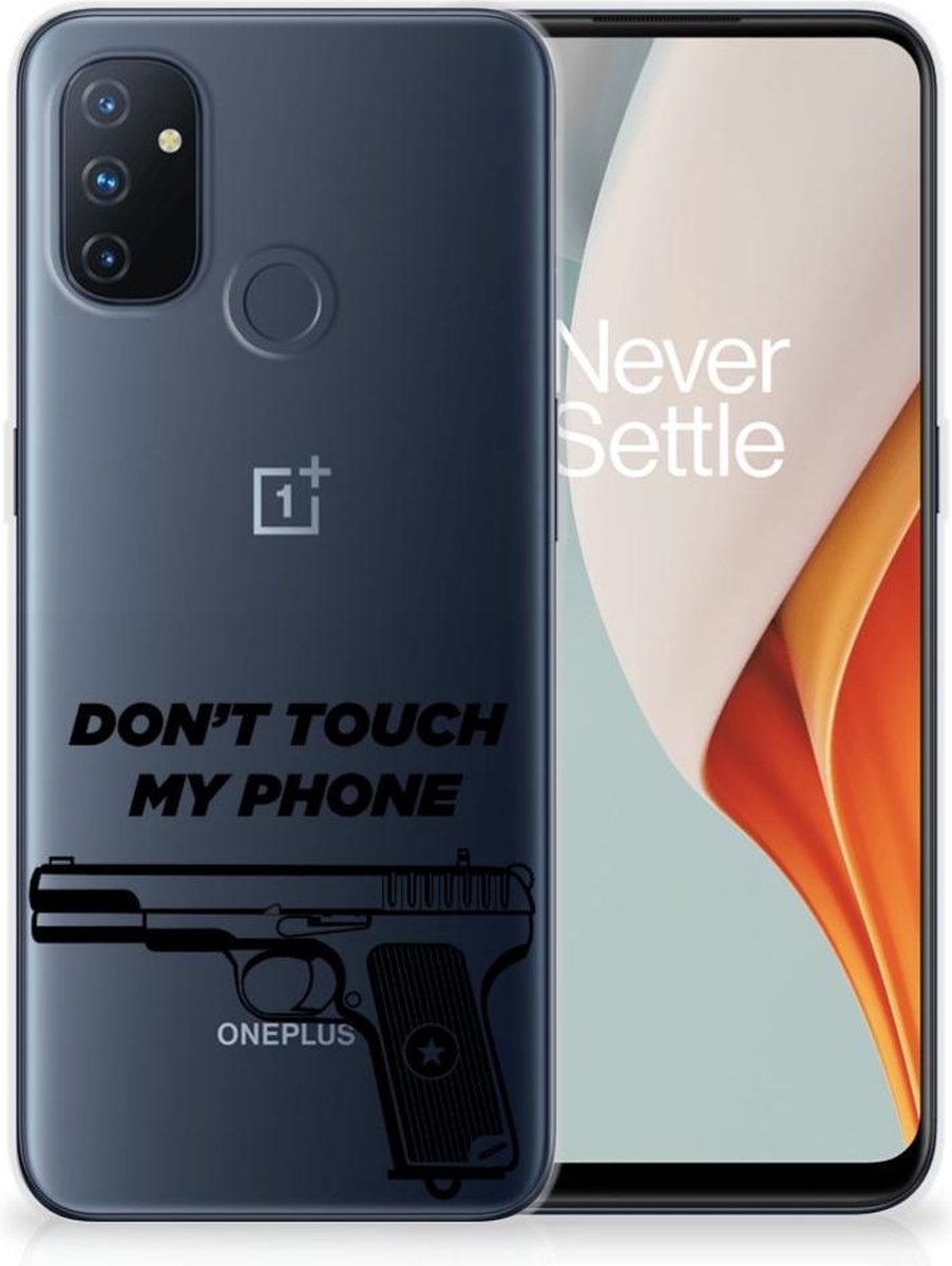 OnePlus Nord N100 Silicone-hoesje Pistol DTMP