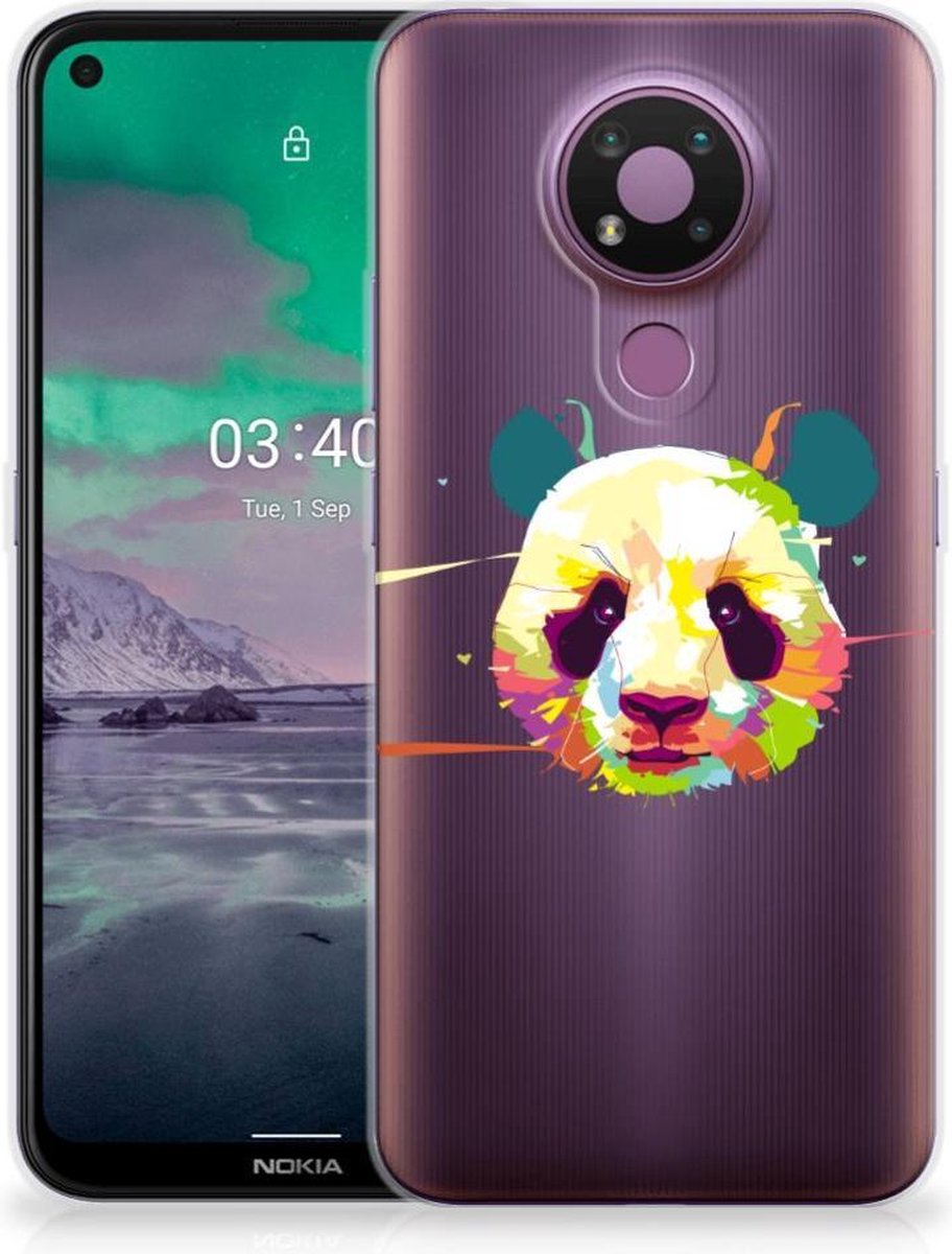 TPU Hoesje voor Nokia 3.4 Telefoonhoesje met Naam Panda Color
