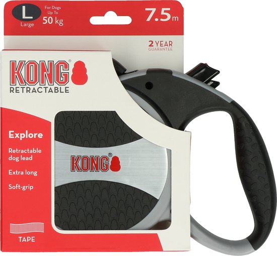 Kong Rollijn Explorer Grijs L (75m/50kg)