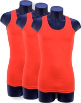 3 Pack Top kwaliteit hemd - 100% katoen - Licht Rood - Maat M