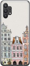 Samsung Galaxy A32 5G hoesje siliconen - Grachtenpandjes - Soft Case Telefoonhoesje - Amsterdam - Multi