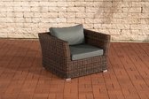 CLP Mandal Fauteuil 5mm bruin gemeleerd ijzerachtig grijs