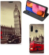 Smartphone Hoesje Geschikt voor Samsung Galaxy A20s Mobiel Bookcase Londen