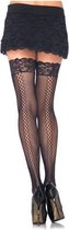 Leg Avenue - Hold Up Micro Netkousen - Zwart S/L S/L