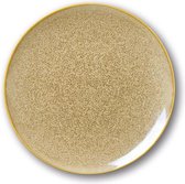 Set van 4 grote porseleinen dinerborden – Ø 27 cm – Mocha kleur – voor alle gerechten