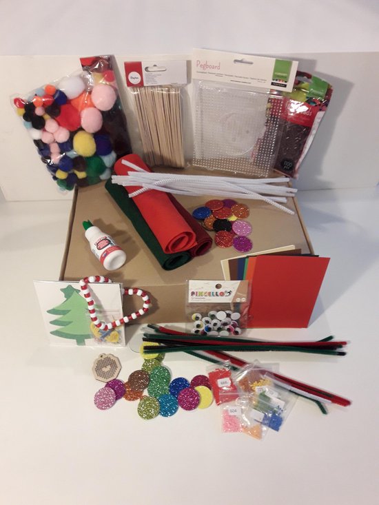 Bedienen nieuwigheid eindpunt Christmas Craft box | kids | Knutselbox voor kinderen 7-12 jaar | Knutselen  met kerst... | bol.com