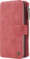 CaseMe Luxe 2 in 1 Portemonnee Booktype Samsung Galaxy S8 hoesje - Rood