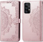 iMoshion Mandala Booktype Samsung Galaxy A52(s) (5G/4G) hoesje - Rosé Goud