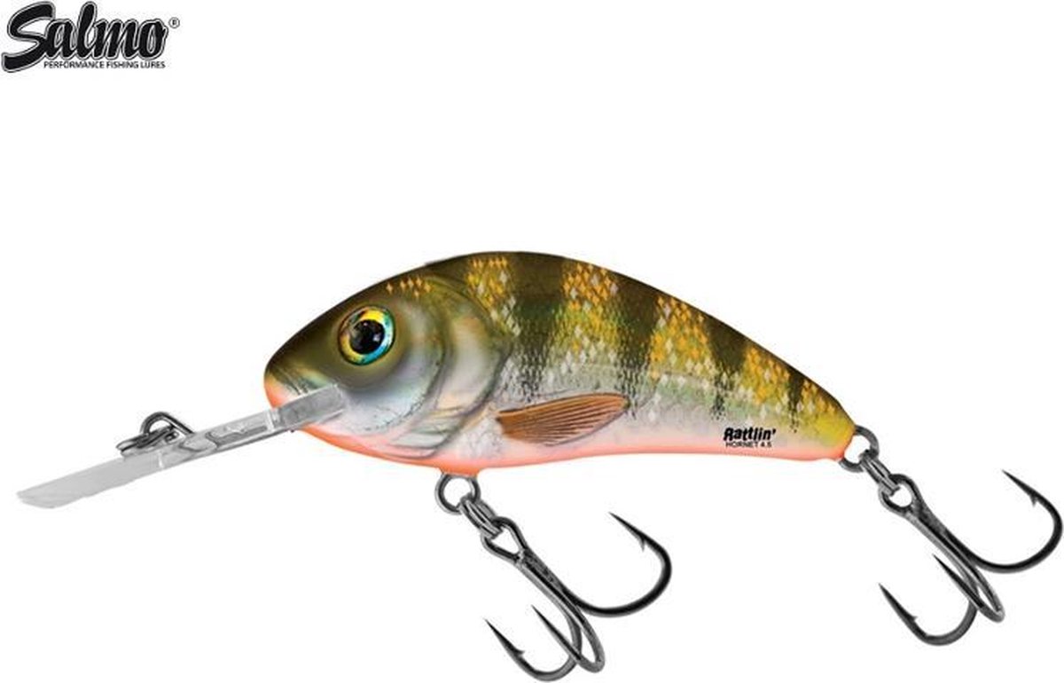 Salmo Rattlin Hornet - 5.5 cm - yellow holographic perch